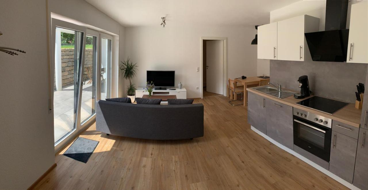 Ferienwohnung Zum Hohlenstein Deggenhausertal Dış mekan fotoğraf
